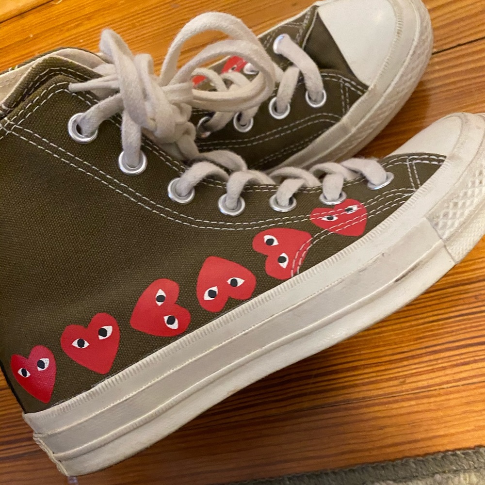 Comme De Garçons Khaki Converse